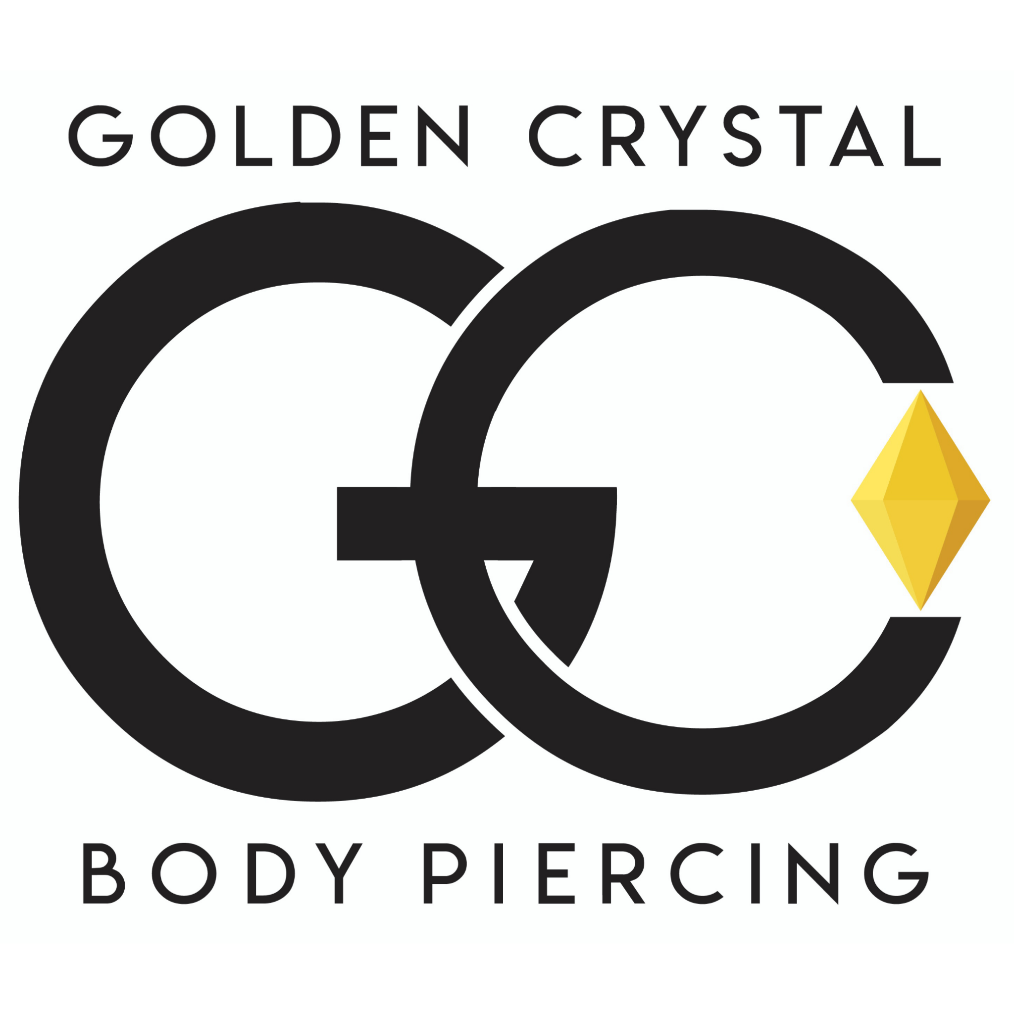 Golden Crystal Body Piercing