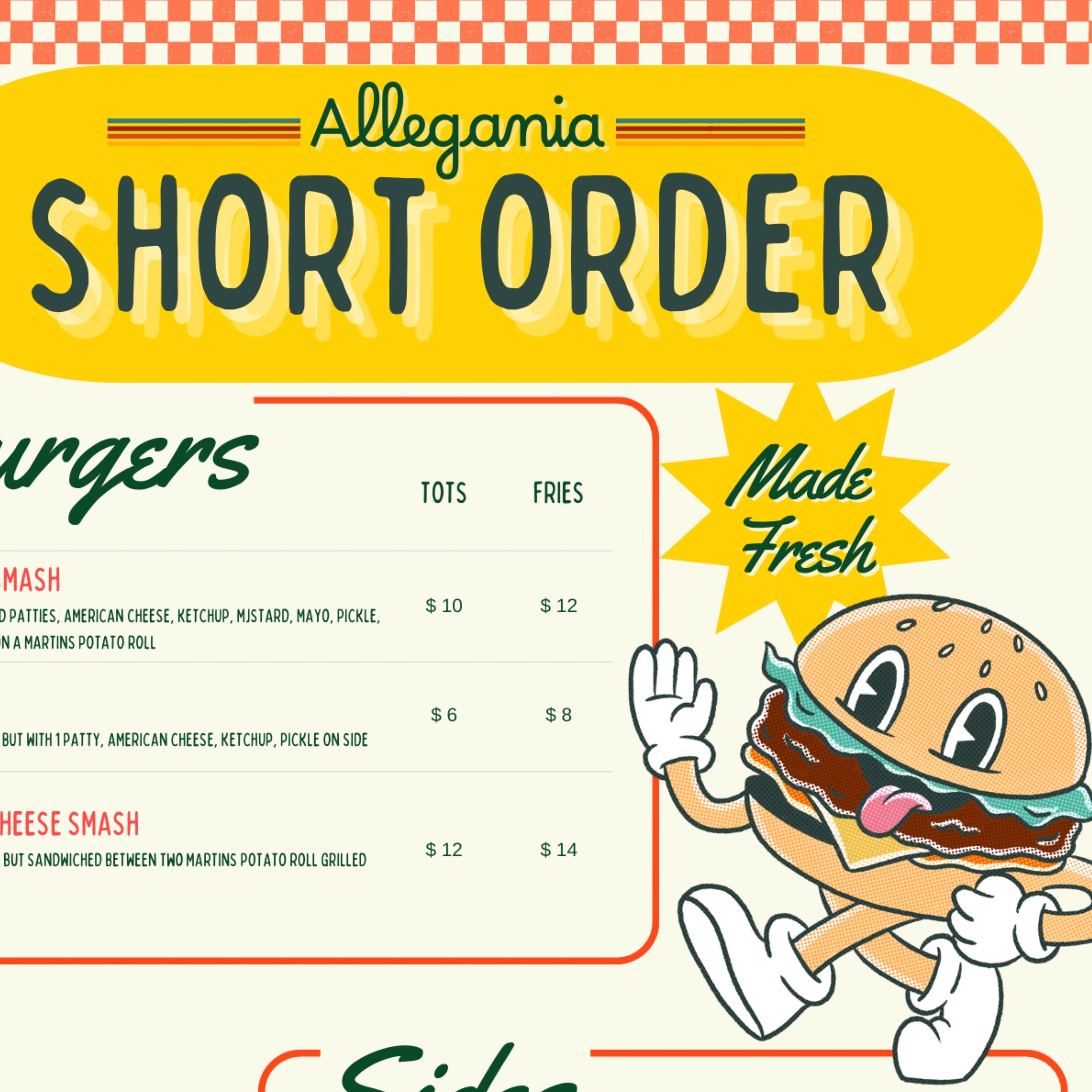 Short order Allegany