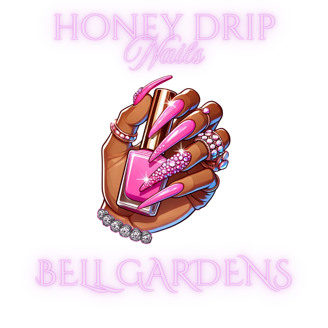 Honey Drip Nails