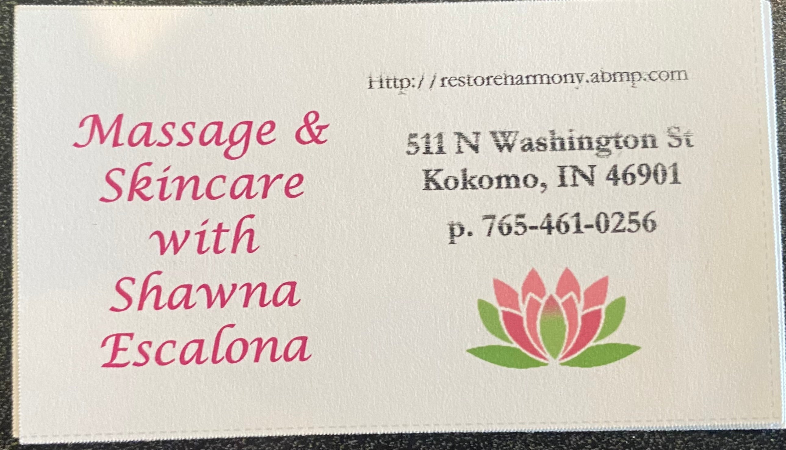 Massage and Skin Care by Shawna Escalona
