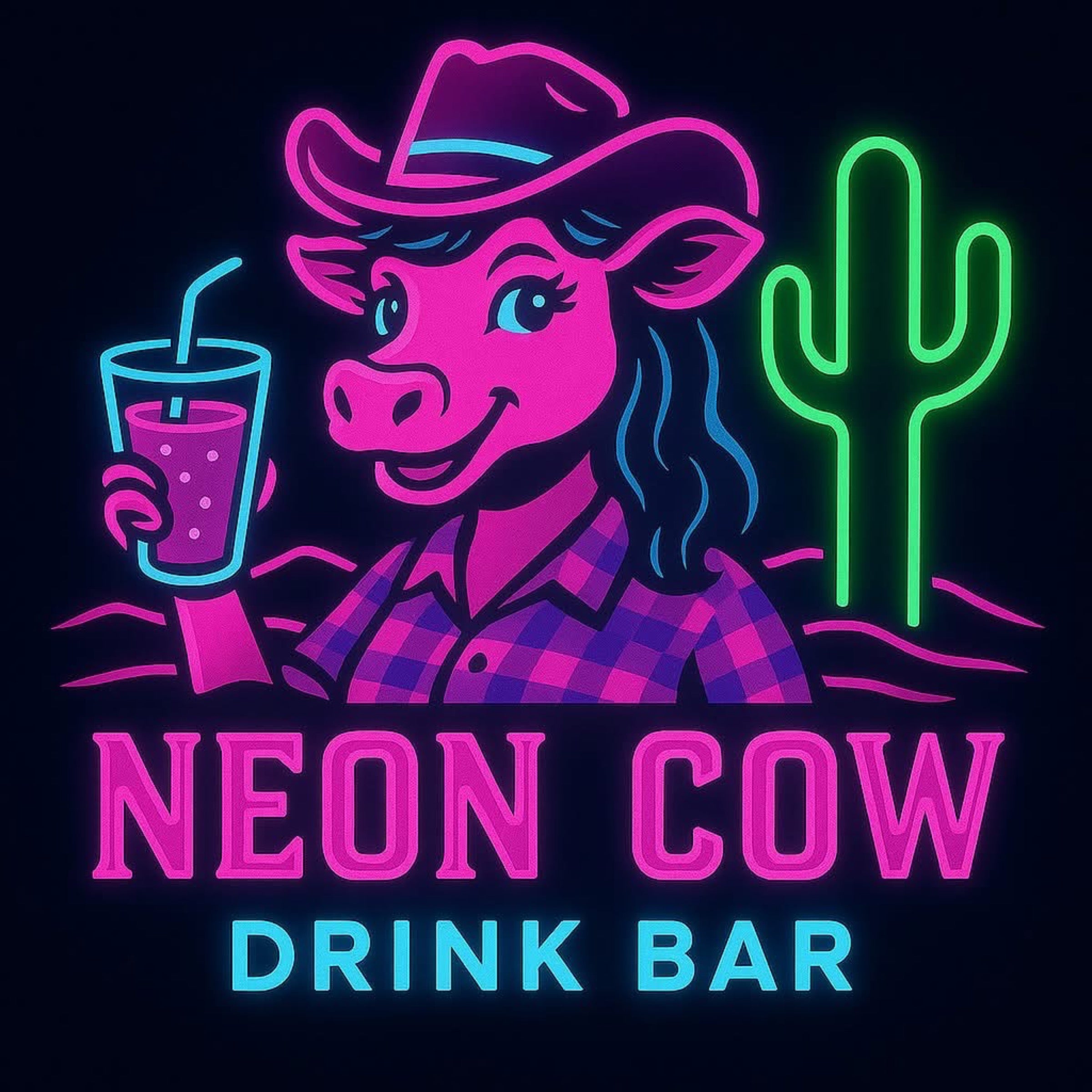 Neon Cow Drink Bar