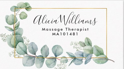 Massage Therapy by Alicia Williams